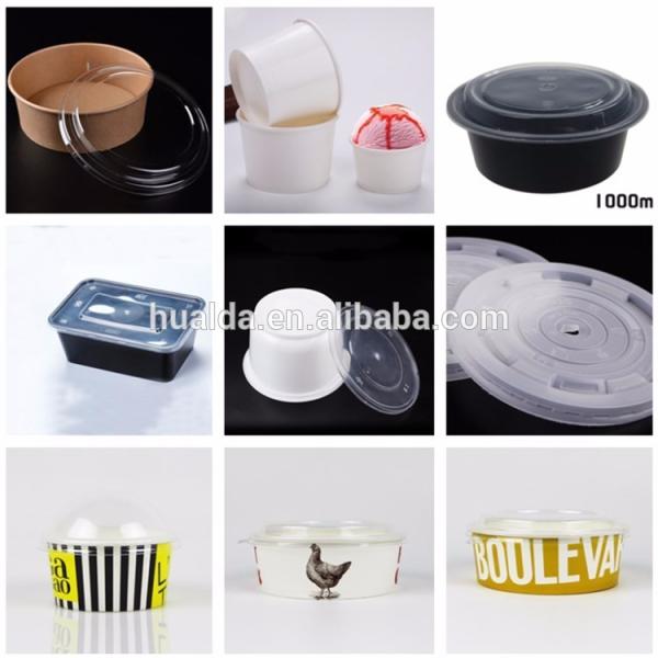 Popular disposable baking cake folding tray food container moulding forming machine