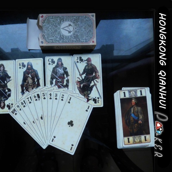 CUSTOM MADE PLAYING CARDS ASSASSIN CREED UNITY GAME CARDS