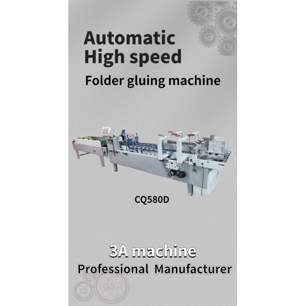 Video Feedback Semi Auto Folder Gluer Machine for Timely Delivery and Side Glue Folding