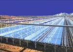 Linear Fresnel Solar Heating System HDG Steel Mounting Frames Customized Color
