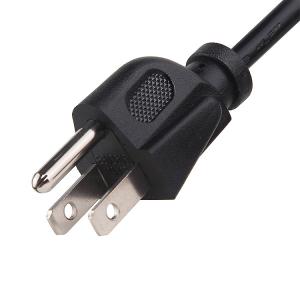 China Black USA Power Cord 0.75m 5m 3 Pin NEMA 5-15P Plug To IEC 320 C13 US Type on sale