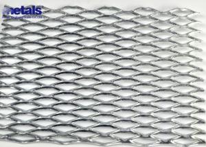 Diamond Aluminum Expanded Metal Mesh Sheet Flat For Architectural