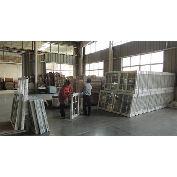 American Design UPVC Single Hung Window 1.4mm-2.5mm Thickness Environmentally Friendly