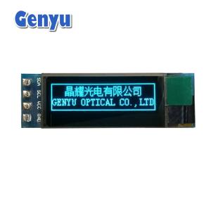 Blue  0.91 Inch OLED Module 128x32 Resolution SSD1306 IIC Interface Customized
