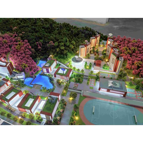 1:450 College Architecture Model Educational Campus Scale Model