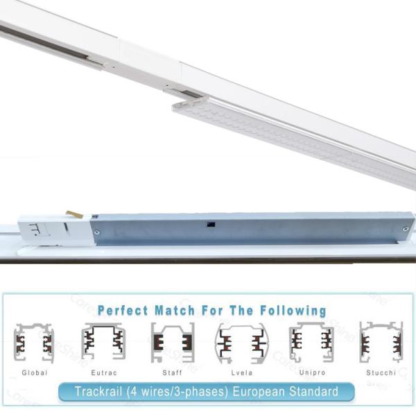 Warm White 180lm/W 50Watt LED Linear Track Light With Slim Panel