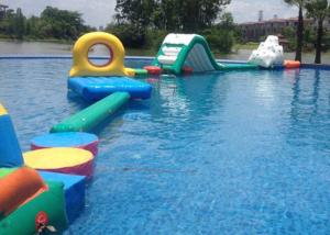China Outdoor or indoor boot camp inflatable water obstacle course fit for water park energy challenge activities on sale