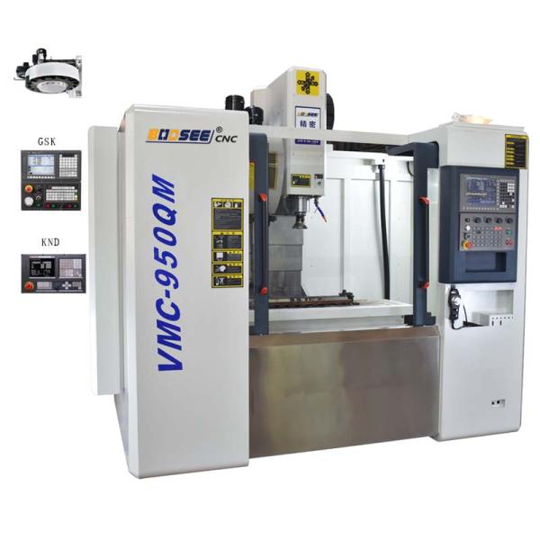 Industrial 4 Axis CNC VMC Machine Automated BT40 Spindle 500mm Y Axis Travel