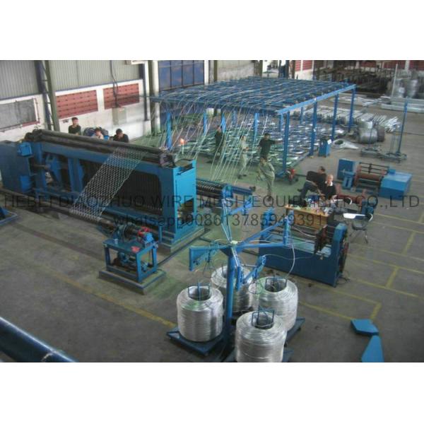 80*100 Automatic Gabion Box Machine PVC Coated Hexagonal Wire Mesh 3m 4m 5m Width