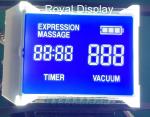 STN Blue Negative Monochrome Segment Graphic LCD Display with White Backlight