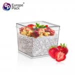 Wholesale Clear Plastic Smoothie Pudding Dessert Disposable Cups With Lids