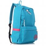 2015 Fashion Canvas school bag,Blue Canvas backpack with high quality