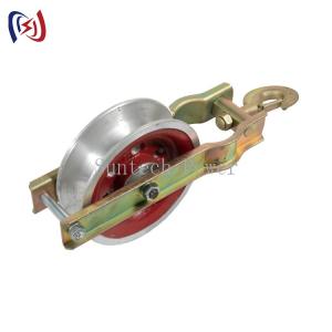 Wholesale Casting Steel Wheel Sheave Hook Type Lifting Block Hoisting Tackle Pulling Tools from china suppliers
