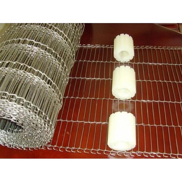 SS wire mesh belts metal ladder flat conveyor mesh belts for oven bakery indutrial