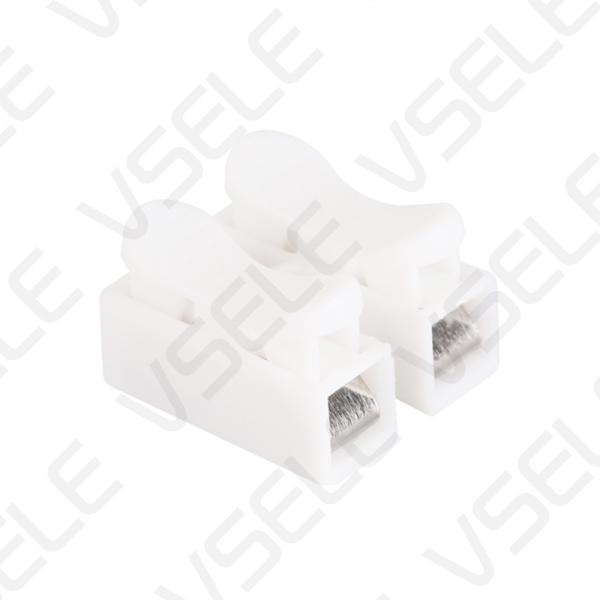 Quality LED Lighting Terminal Block / White Push Quick Connecting Terminals for sale