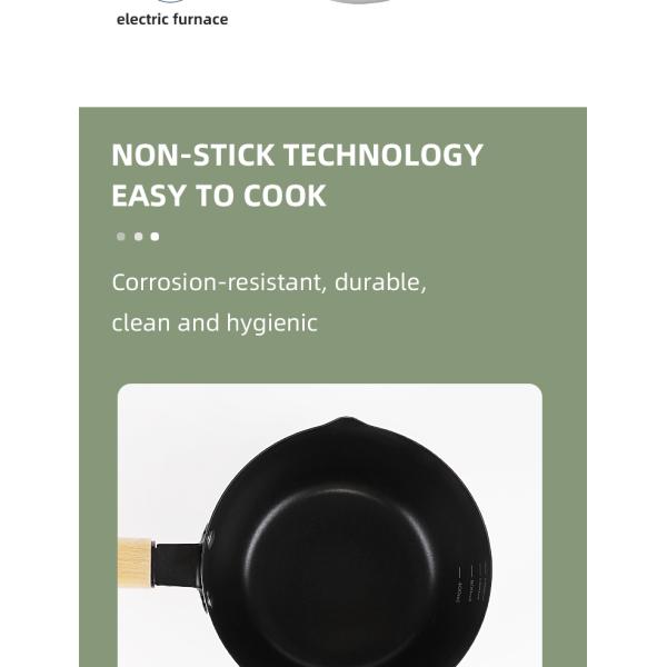 Nonstick Japanese Sauce Pan Single Handle Stainless Steel Sauce Pan