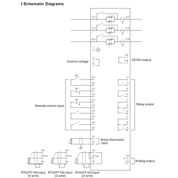 22A 11KW Bypass Soft Starter Ac Soft Start Motor Starter