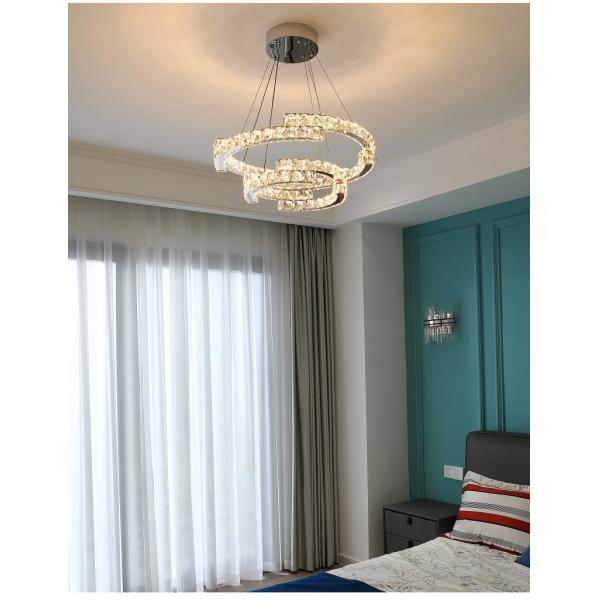 Luxury Crystal Ceiling Lamp Suitable for Living Room Bar Bedroom Ceiling Lamp(WH-CA-102)