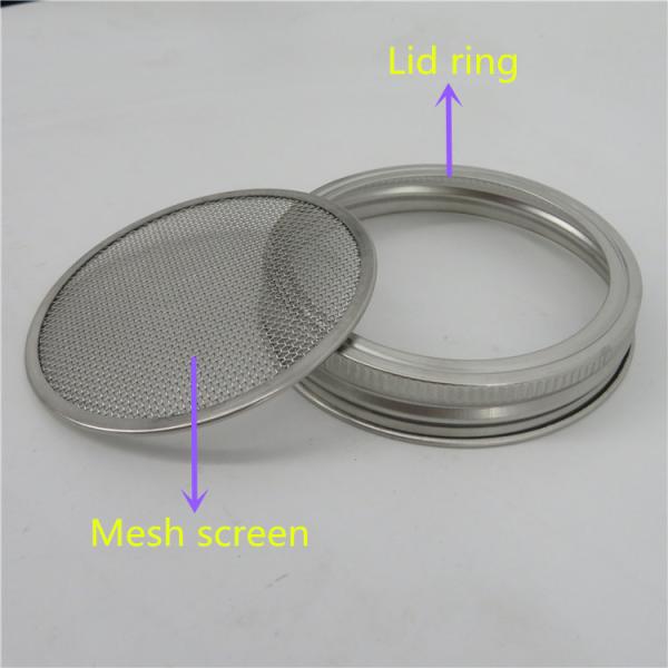 Mesh 16oz Split Type 86MM Mason Sprouting Jars