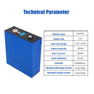 Wholesale High Capacity Lifepo4 3.2v280ah Lithium Ion Battery Cell For Solar Energy System 280k from china suppliers