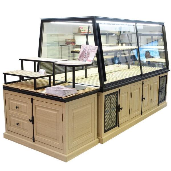 Quality Customized Bakery Glass Display Case High Temperature Resistance With Led for sale
