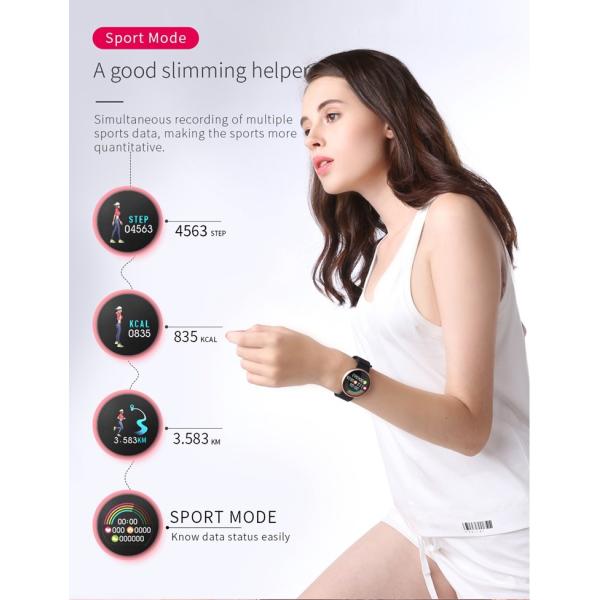 90 Hours Working Time Bluetooth IOT Devices W21 Female Smartwatch