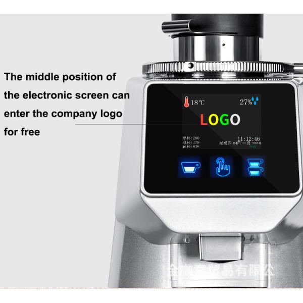 Electric Espresso Coffee Grinder with 1650g Bean Hopper Capacity and Private Mold