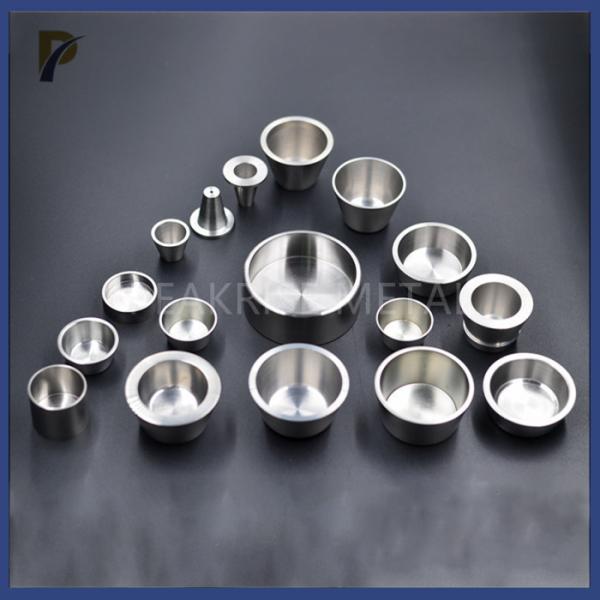 Machined Molybdenum Crucible 35ml Volume High Temperature Crucible Mo Crucible For Laboratory Testing Melting Crucible