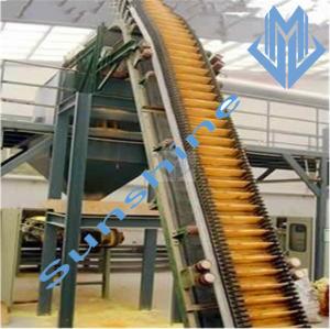 China High Incline Angles Pan Conveyor Belt System For Bulk Material Handling on sale