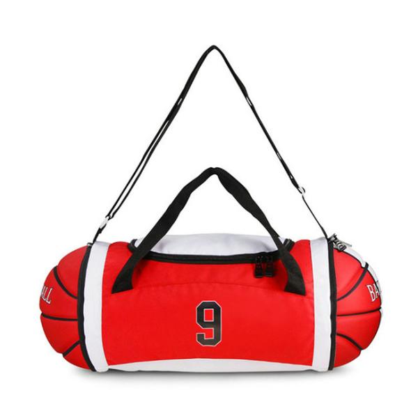 Personalized Sports Duffle Bags , Zipper Closure Basketball Sports Bag