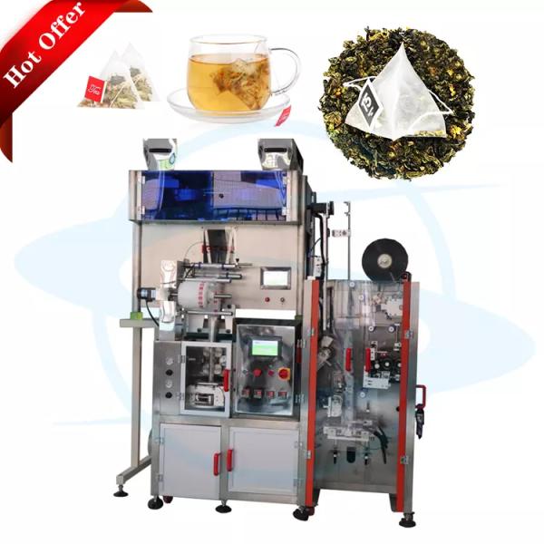 Inner And Outer Tea Bag Packing Machine Triangle Sachet High End