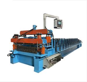 Wholesale Customized Trapezoidal Panel Double Layer Roll Forming Machine Aluminum from china suppliers