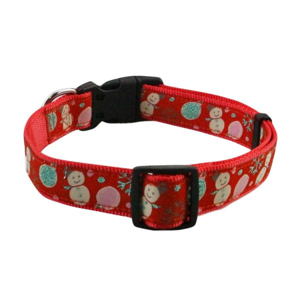 Custom Printed Woven Personalized Pet Collars Fancy Ribbon Dog Collars
