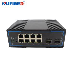 China Managed Industrial Ethernet Managed POE Switch 8x10 / 100 / 1000base-T 2x1000base-X SFP Slot on sale