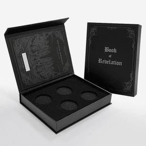 Wholesale Magnetic Closure Cardboard Display Box Coin Packaging Hollow Faux Book Style Box from china suppliers