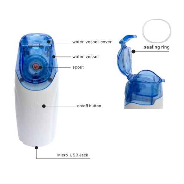 Portable Ultrasonic Mesh Nebulizer , Nebulizer Breathing Machine ISO Certificated