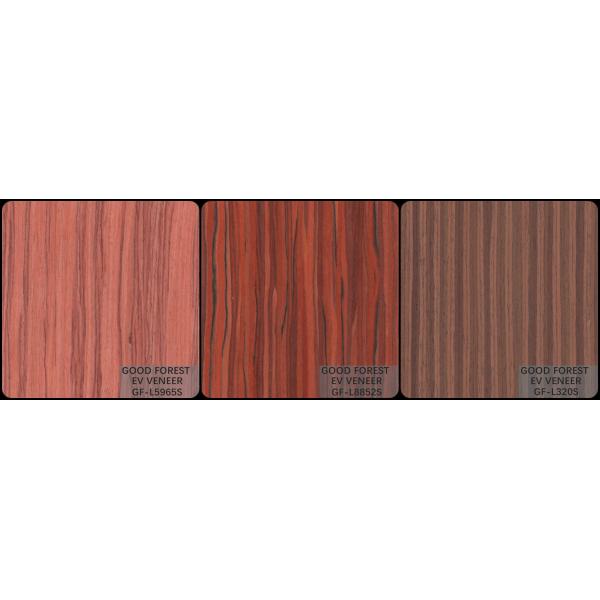 Santos Rose Engineered Wood Veneer Straight Grain Customized Service