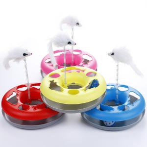Wholesale Many Colors PP Round Spring Intelligent Cat Scrarchhing Toys from china suppliers