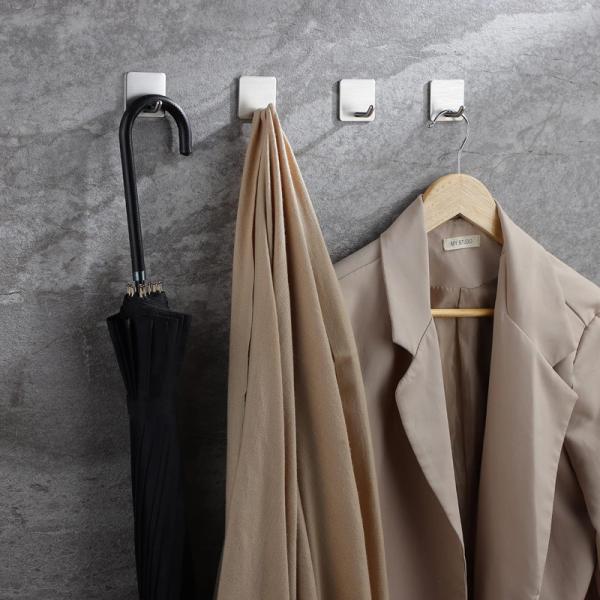 Adhesive Hooks Office Hooks Hanging Keys for Kitchen Stick on Wall