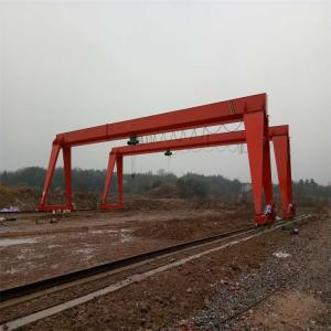 China Warehouse 32 Ton Single Girder Gantry Crane Remote Control on sale
