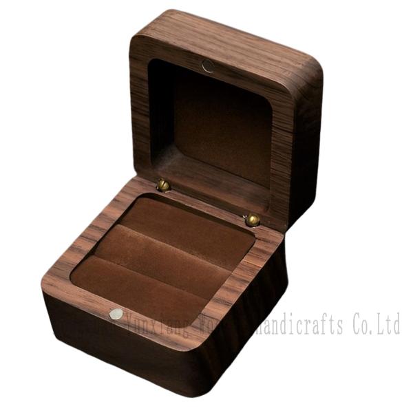 Wooden Jewelry Storage Box Portable Desktop Cabinet Organizer for Home Office Counter Craft