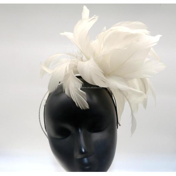 15*30 cm Goose Feather Flower Mount with Wire Accessory Versatile