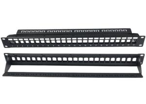 Wholesale Blank Network Patch Panel Unshielded RJ45 24 Port 1U Patch Panel from china suppliers