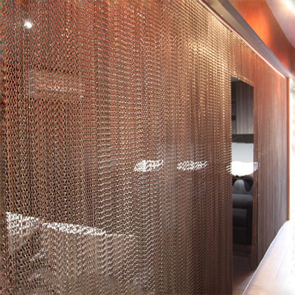 Aluminum Chain Link Fly Screen Door Curtain