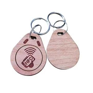 China Customized Smart RFID Access Control Key Tags Wooden/Plasyic/Epoxy NFC Key Tags on sale