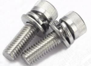 Wholesale Poly Vinyl Chloride Knurled Cap Stainless Steel Sems Screws With Captive Washer A2 A4 from china suppliers
