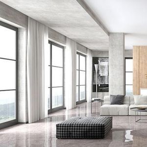 Buy cheap Polished Gray Rectified Glazed Porcelain Tile For Residential / Commercial from wholesalers