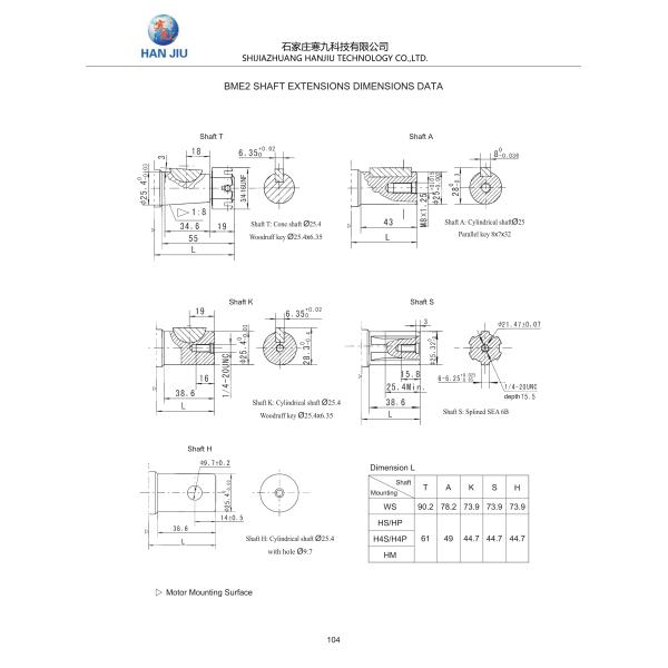 Parker TE Series TE0165 Torque Motors Industrial Hydraulics Wheel Motor 25.4mm Cone Shaft