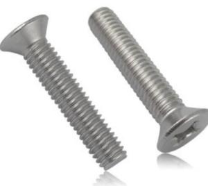 China DIN965 cross recessed countersunk head Screws Inch Cross Metric Cross stainless steel on sale