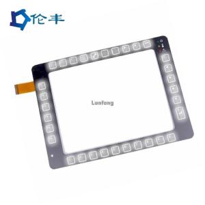 FPC Circuit Capacitive Membrane Keypad Switch Overlay 3M467 Adhesive
